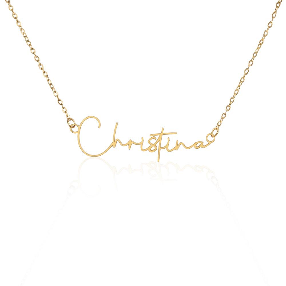 signature name necklace