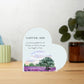 I love you Mom, printed heart shaped plaque