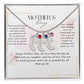baby feet necklace with birthstone| engraved baby feet
