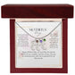 baby feet necklace with birthstone| engraved baby feet