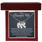 Engraved baby feet with birthstone