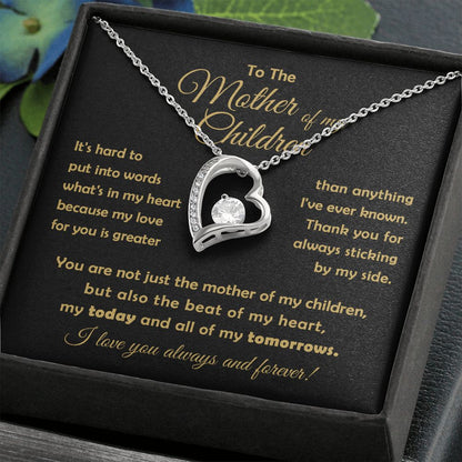 Forever love necklace| to the mother of my children